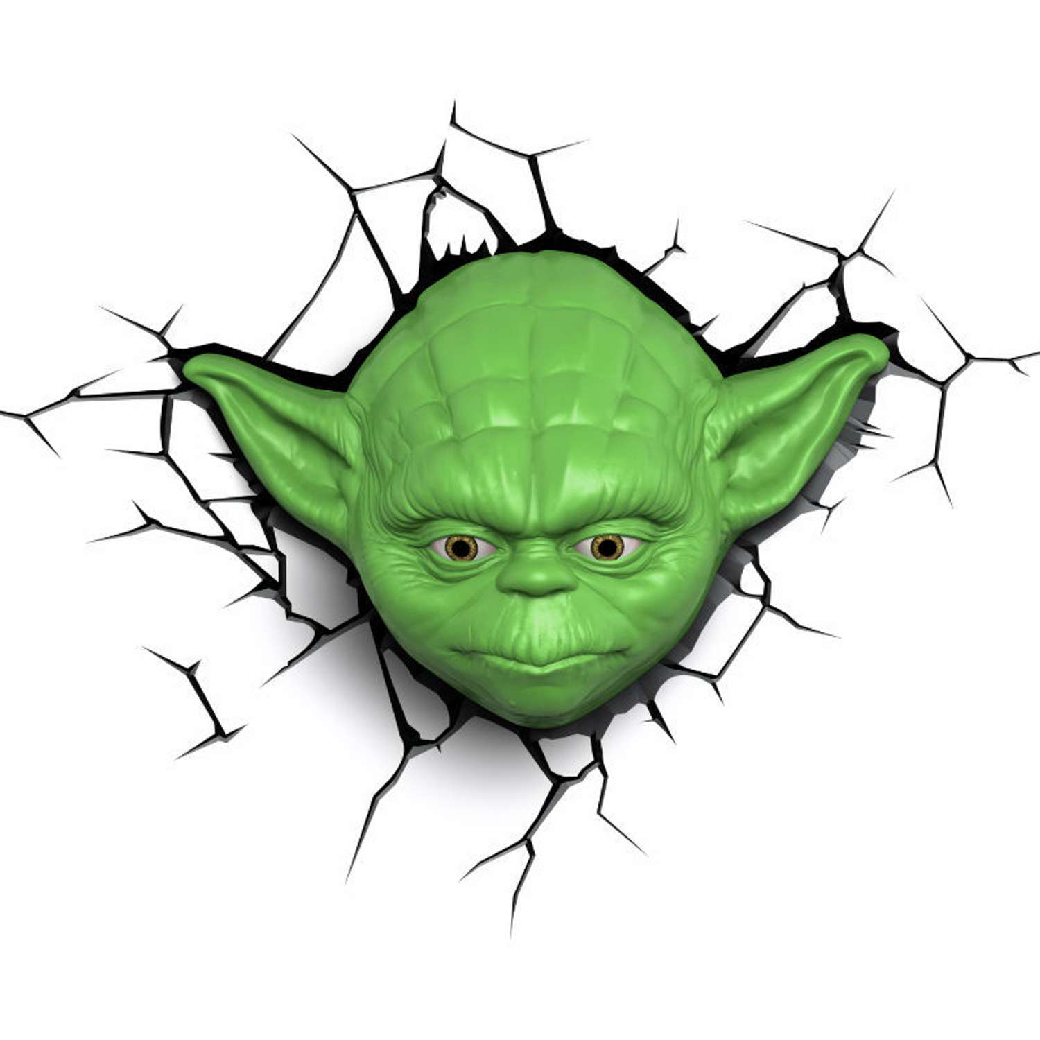 Светильник 3D 3DLightFx Star Wars Yoda Face - фото 1