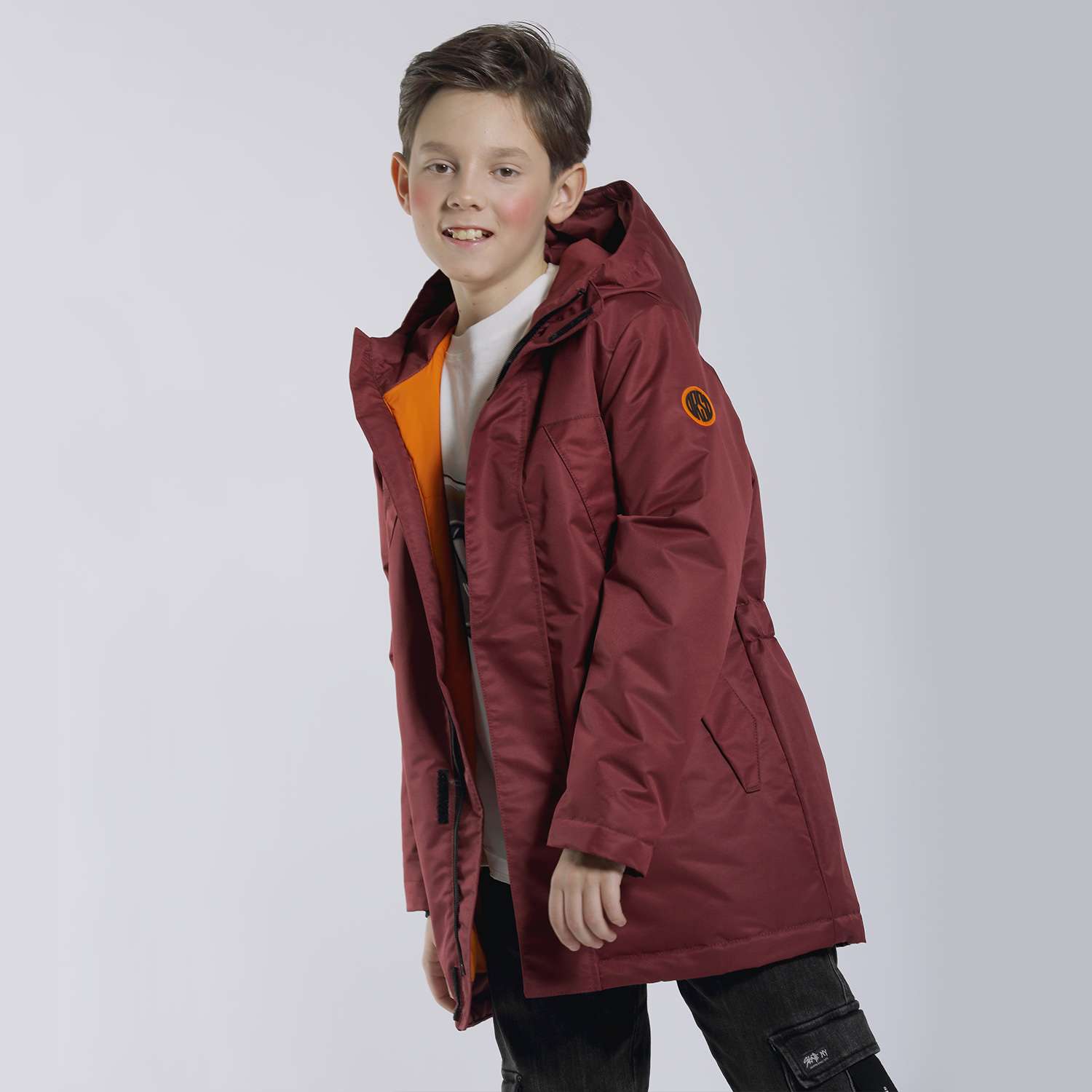 Куртка Orso Bianco OB21143-23_т.красный/оранжевый - фото 1