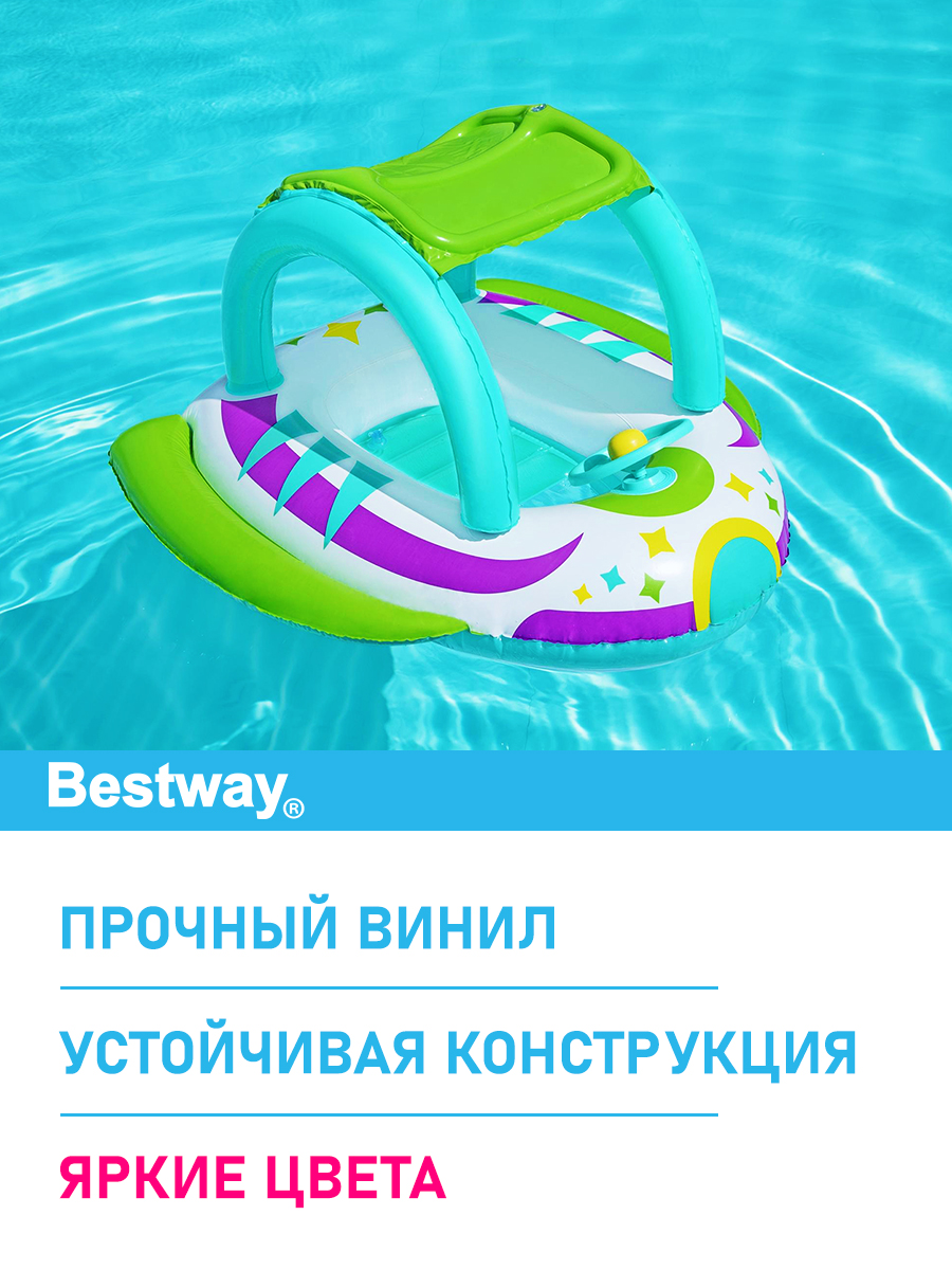 Лодочка с тентом Bestway Космический корабль - фото 3