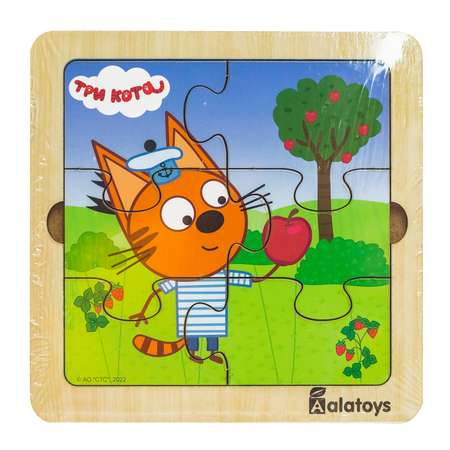 Пазл Alatoys Три Кота Коржик деревянный