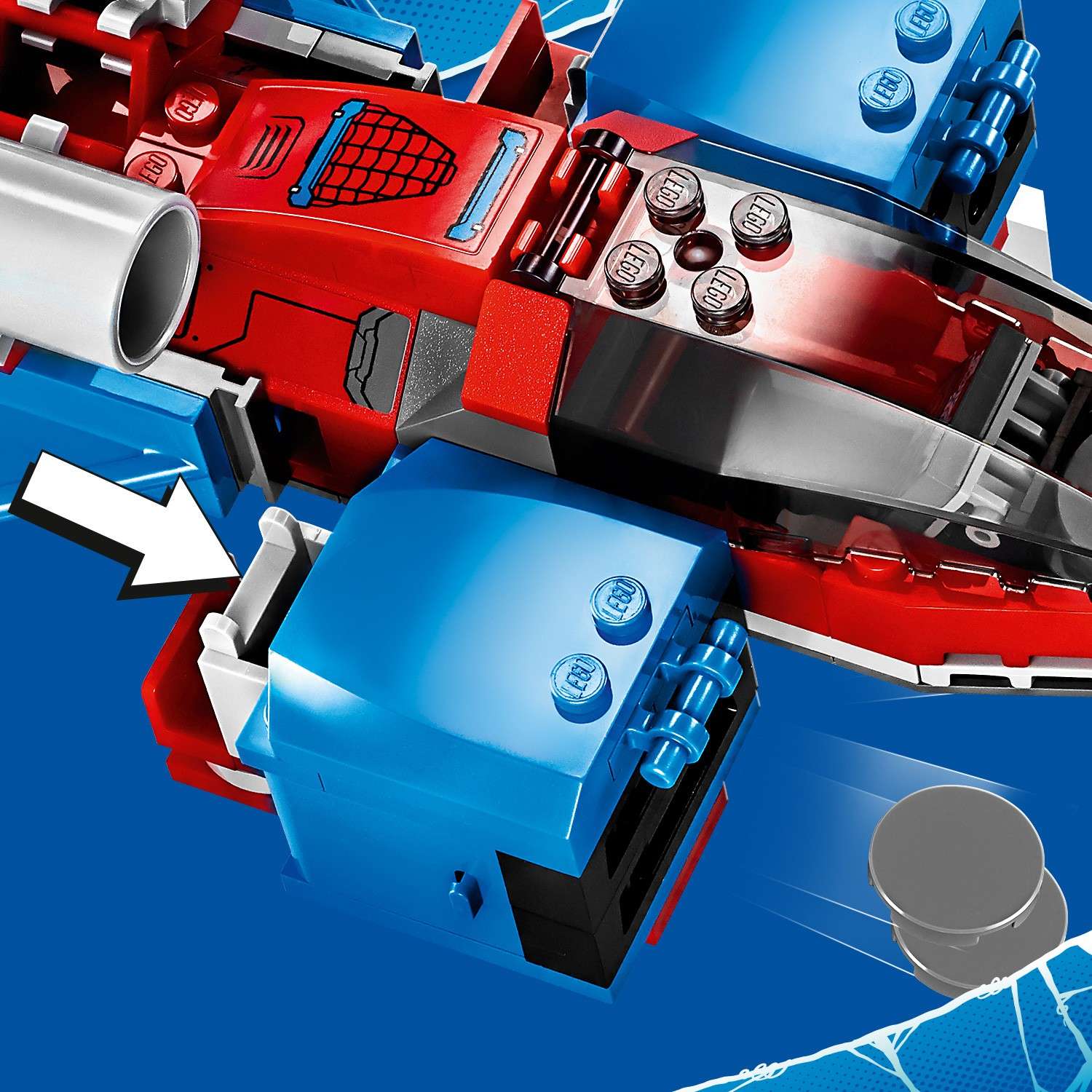 Конструктор LEGO Super Heroes Реактивный самолет Человека-паука против Робота Венома 76150 - фото 12