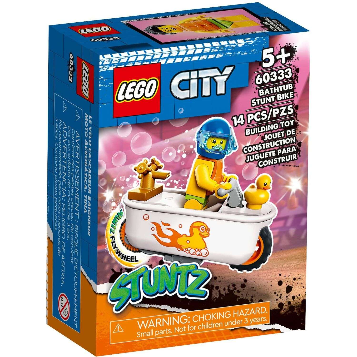 Конструктор LEGO City Bathtub Stunt Bike 60333 - фото 1