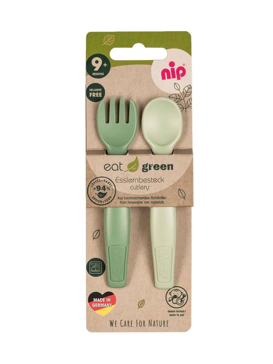 Ложка и вилка NIP серии Eat Green 2 шт. - фото 1