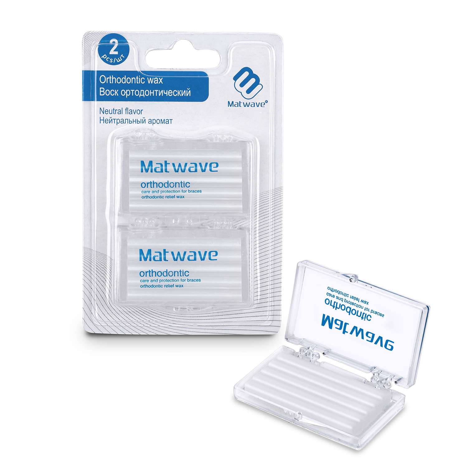 Воск для брекетов для детей Matwave ортодонтический нейтральный аромат 2 шт - фото 6
