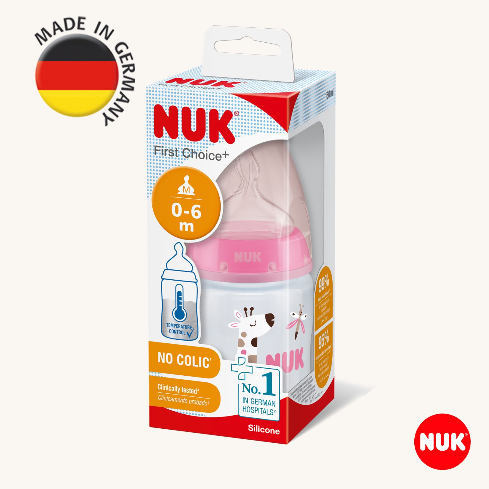 Бутылочка для кормления новорожденного Nuk First Choice - фото 2