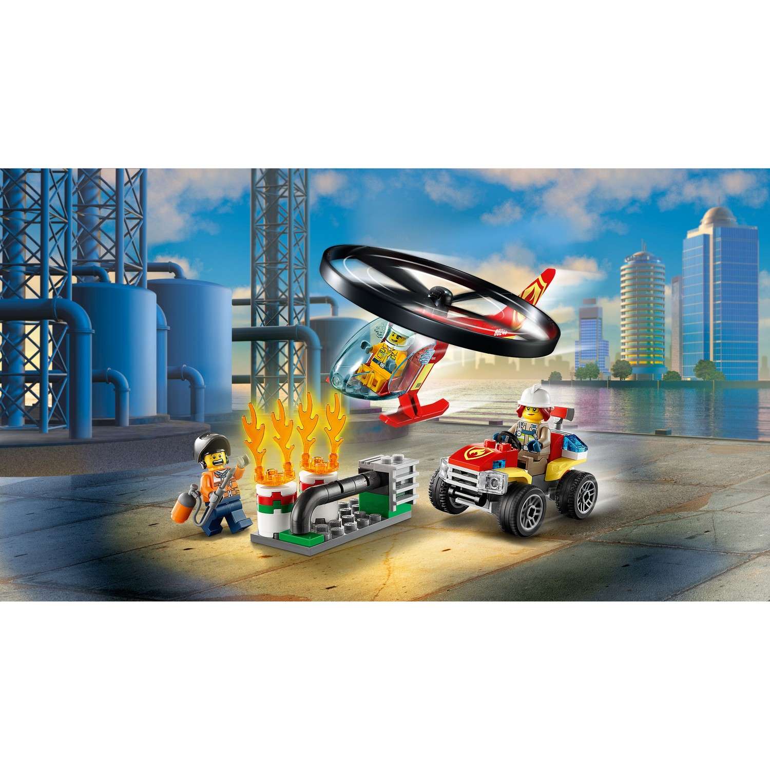 Конструктор LEGO City Fire Пожарный спасательный вертолет 60248 - фото 9