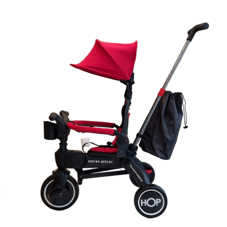 Трехколесный велосипед HOP-JETCAT детский складной Red