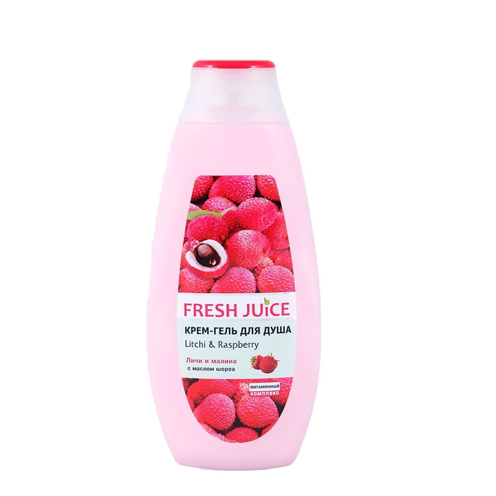 Крем-гель для душа Fresh Juice Личи и Малина 400 мл - фото 1