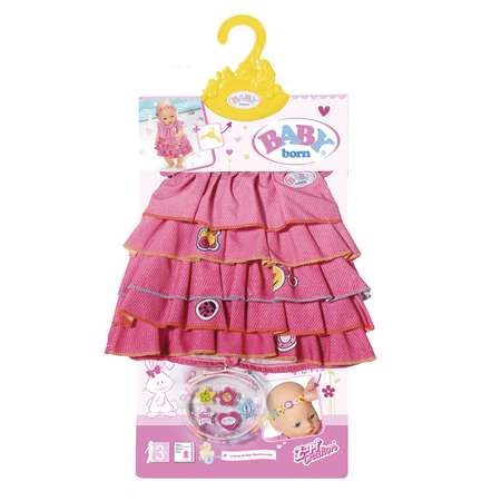 Одежда для куклы Zapf Creation Baby born Платье и ободок-украшение 824-481