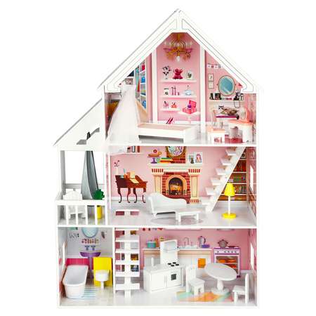 Кукольный домик PAREMO Стейси Авенью с мебелью 15 предметов