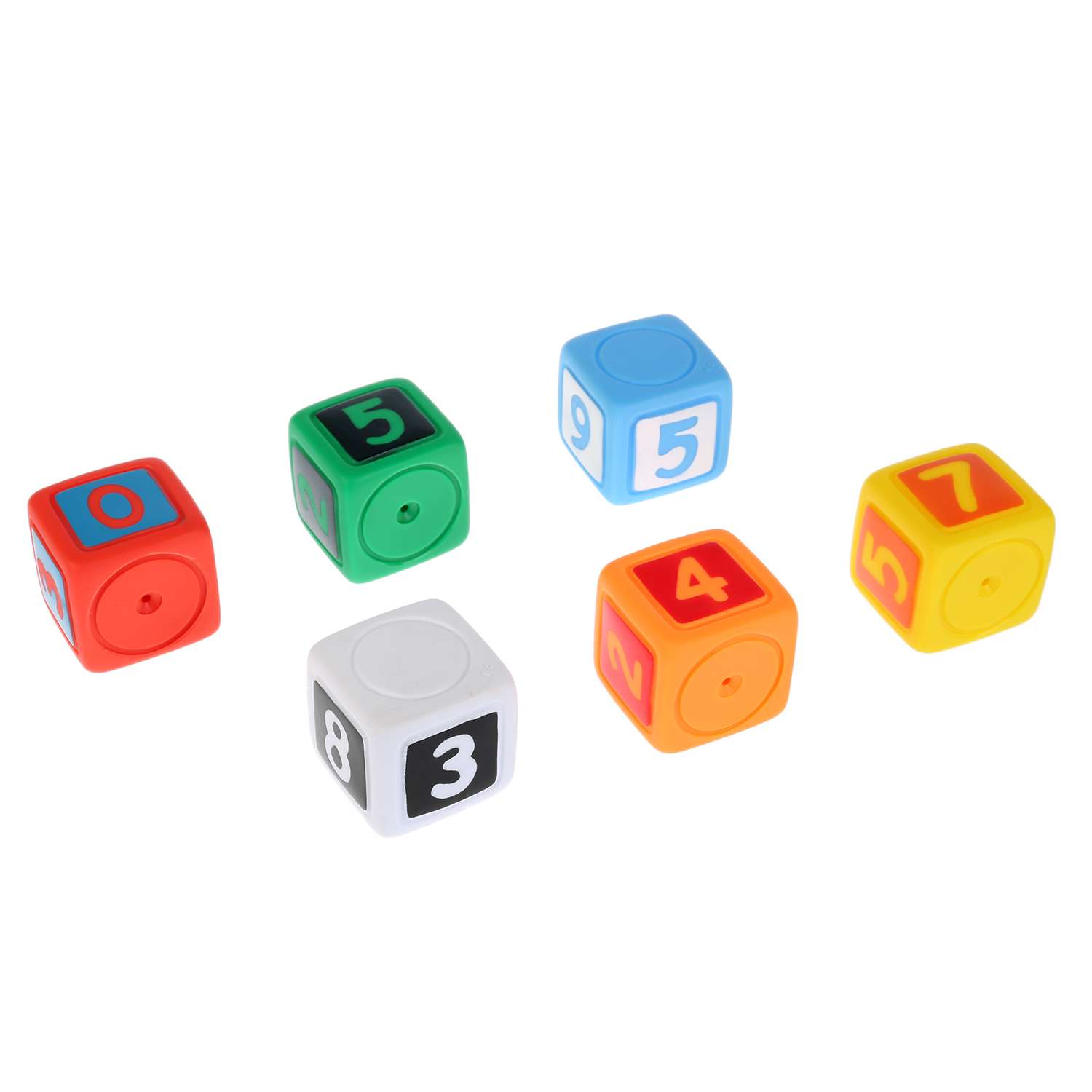 Игрушки для купания Играем Вместе Кубики с цифрами 6шт в сетке 255962 - фото 1