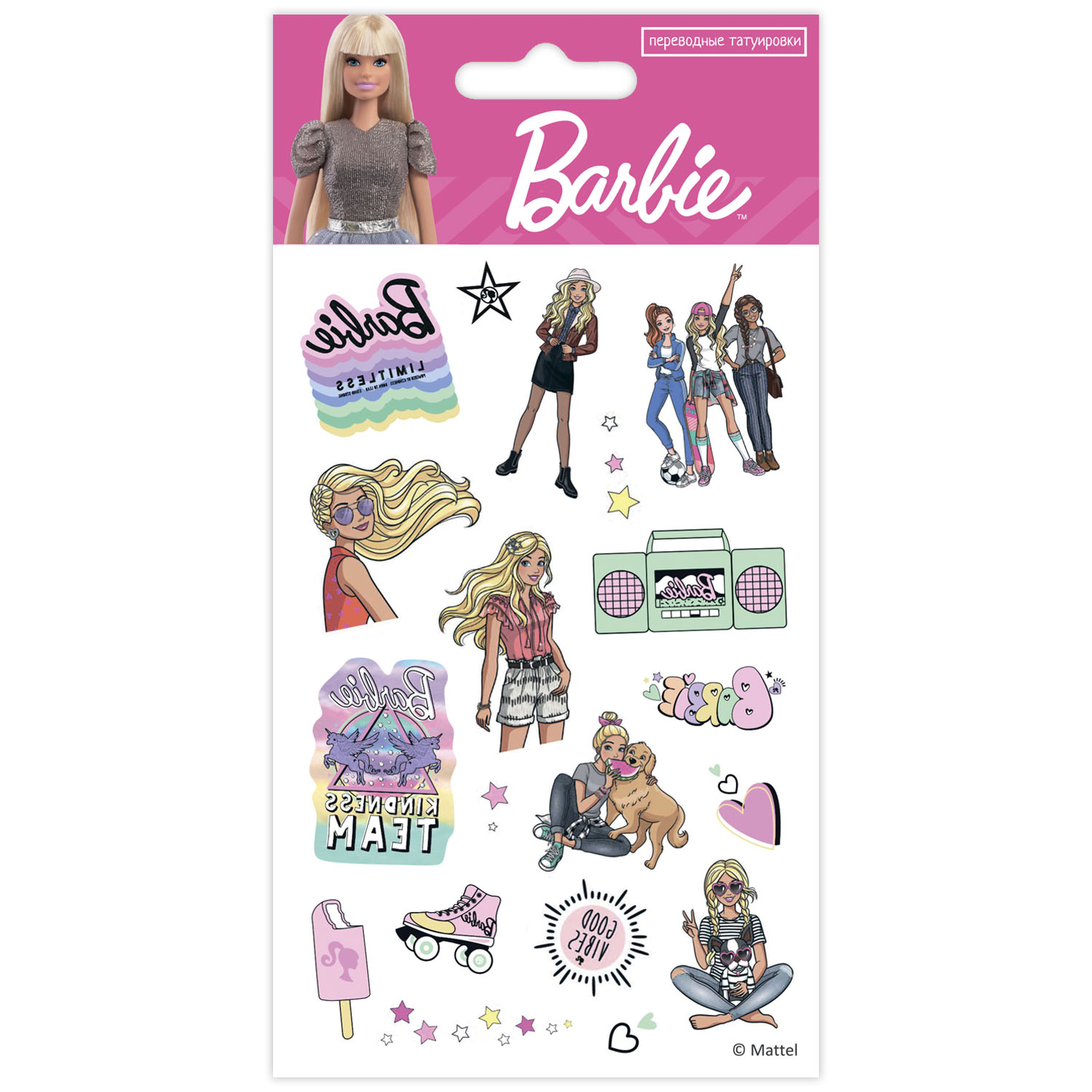 Тату переводные Barbie 95*185 81630