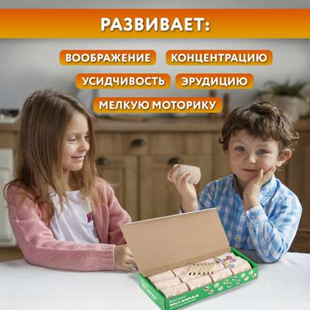 Раскопки для детей Brauberg Дикие животные подарочный набор