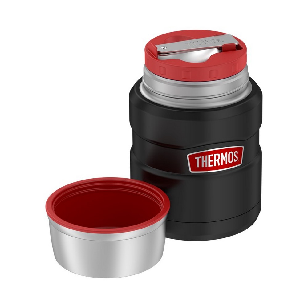 Термос для еды и напитков THERMOS 0.47 л черный MT-56 Red line - фото 3