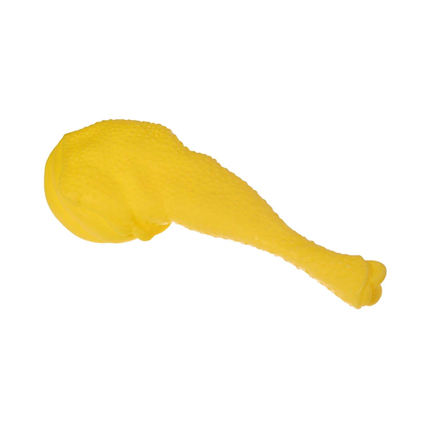 Игрушка для собак Uniglodis куриный Окорочок с пищалкой желтый - фото 1