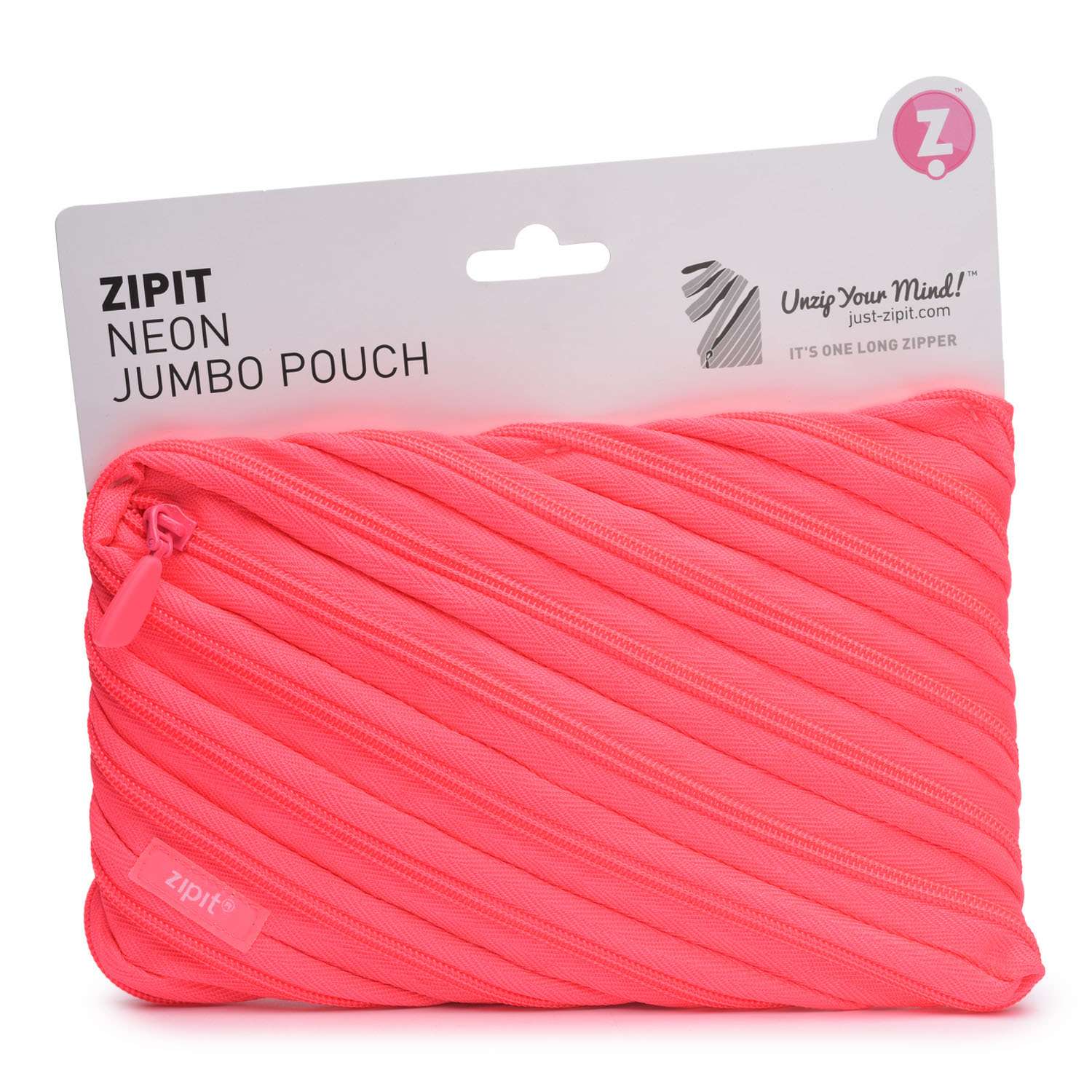 Пенал Zipit Neon Pouch цвет розовый - фото 1