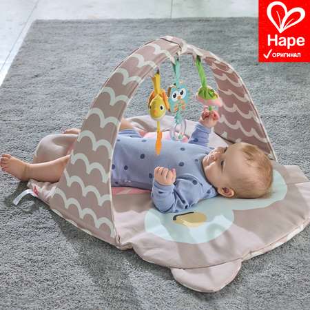 Развивающий коврик Hape для новорожденных Совушка