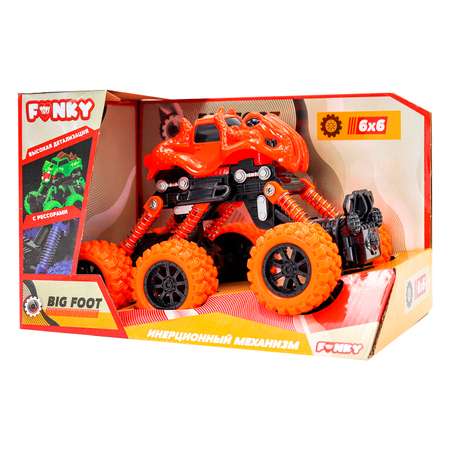 Машинка Funky Toys внедорожник инерционный 6х6 оранжевая FT97949-МП