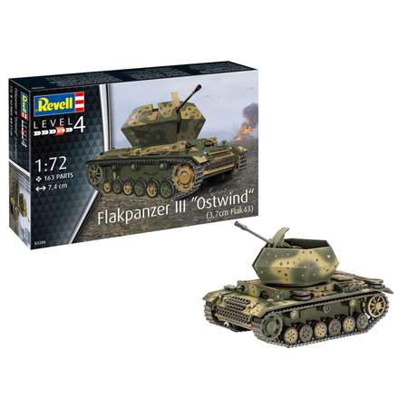 Сборная модель Revell Самоходная артиллерийская установка Flakpanzer III Ostwind Revell