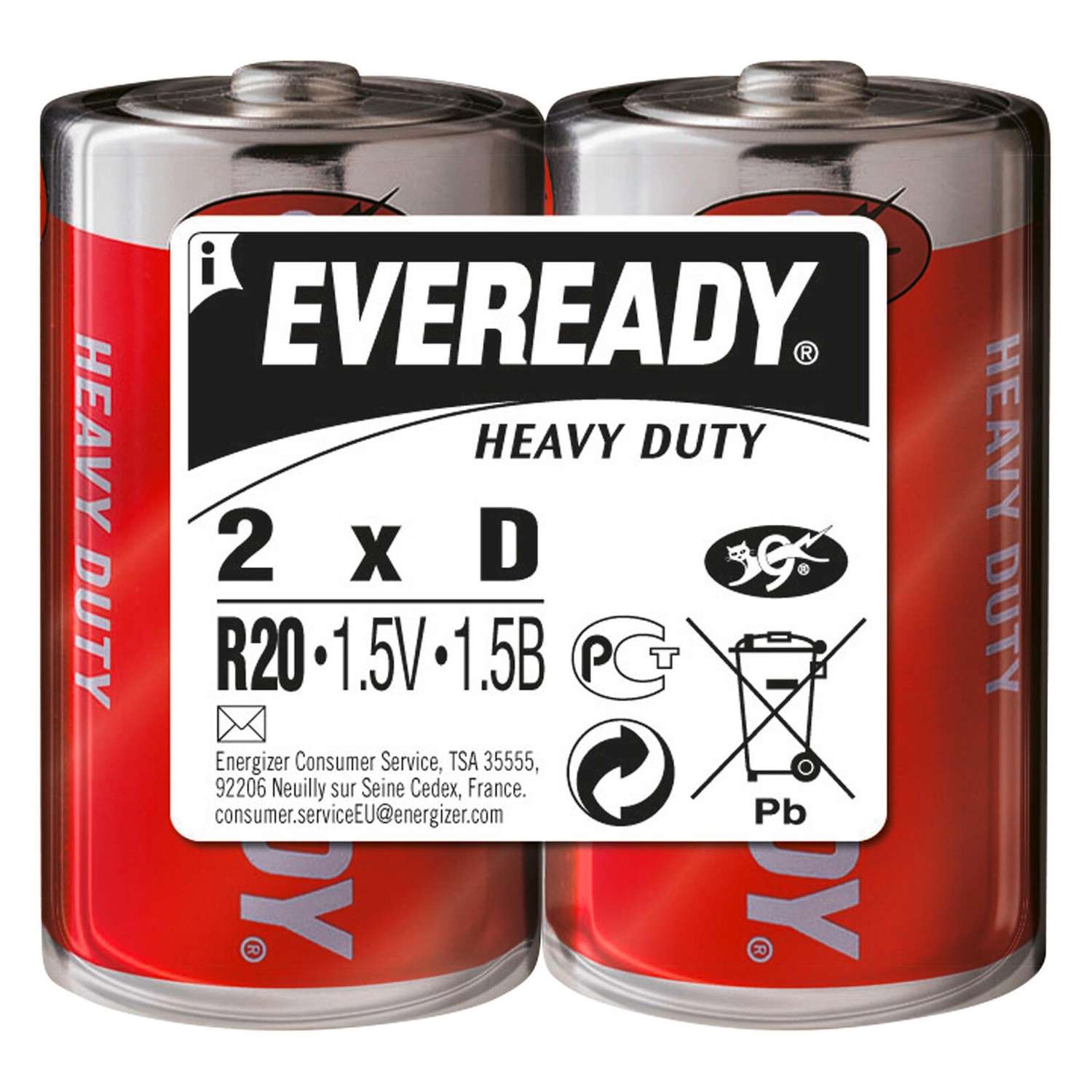 Батарейка Eveready HD R20 2хD - фото 1