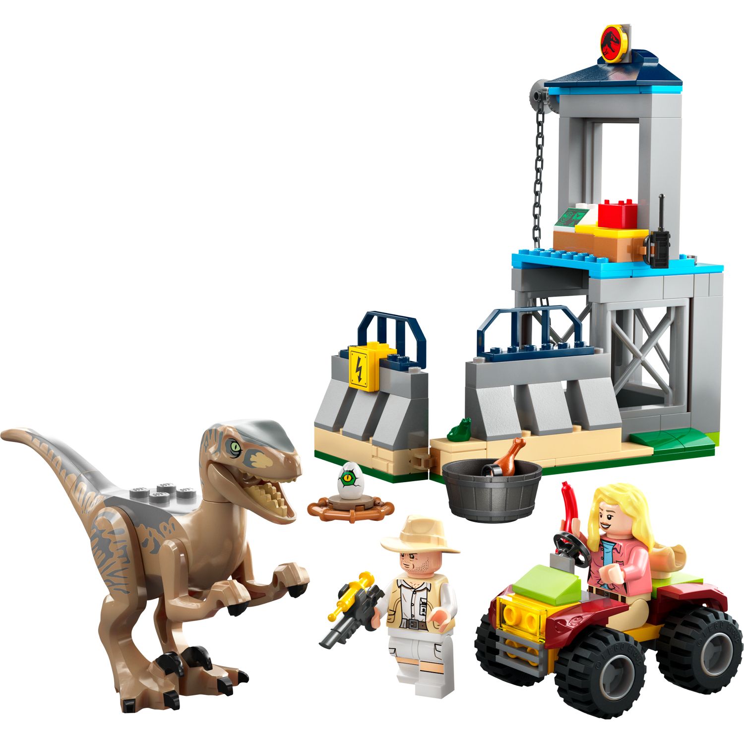 Lego jurassic world raptor escape on sale