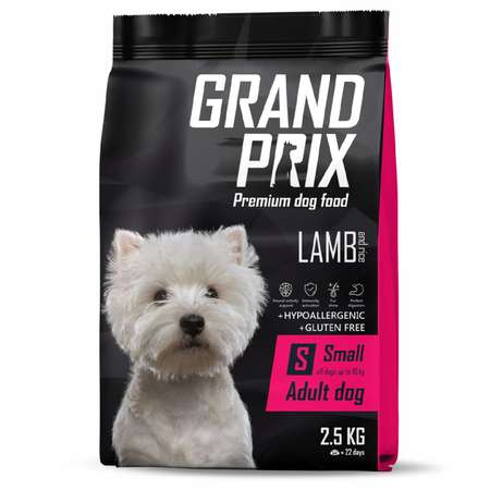 Корм для собак Grand Prix Small Adult ягненок 2.5кг