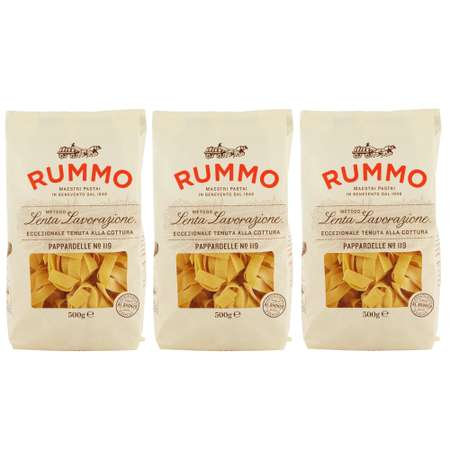 Макароны Rummo паста из твёрдых сортов пшеницы гнезда Паппарделле ниди n.119 3х500 г