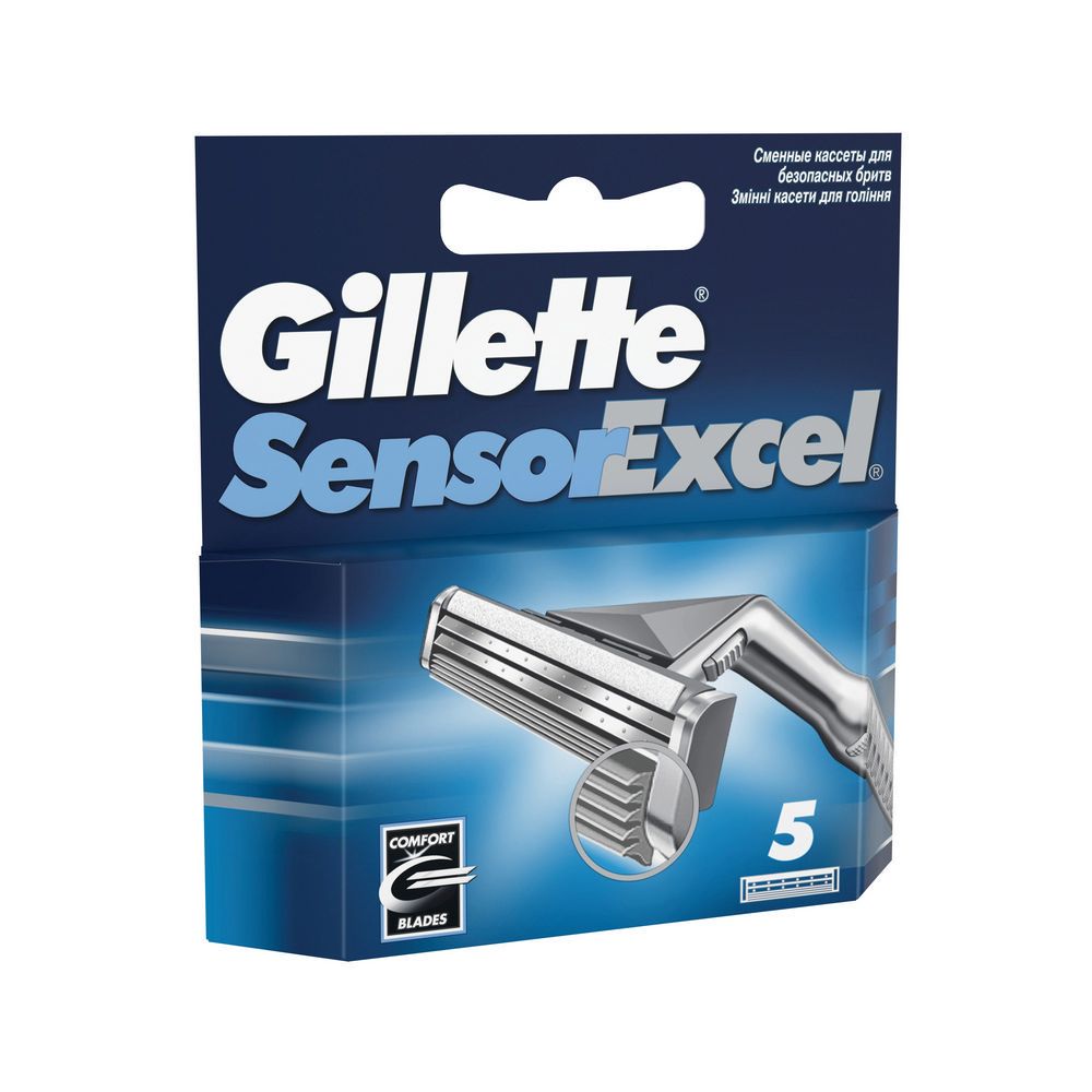 Сменные кассеты GILLETTE Sensor Excel-5 - фото 1