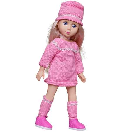 Кукла My Jq girls Junfa В розовом вязанном платье
