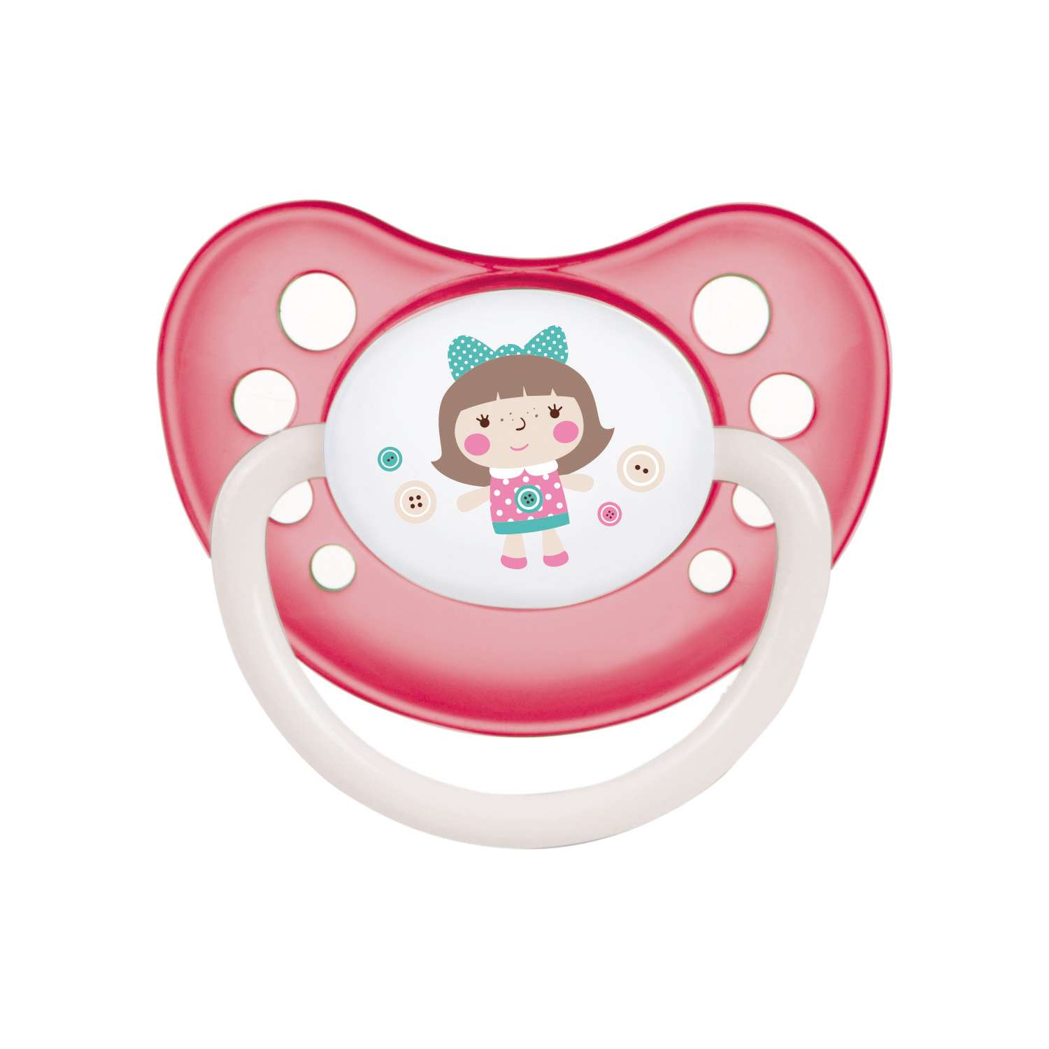 Пустышка Canpol Babies Toys анатомическая 0-6 месяцев Розовая - фото 1