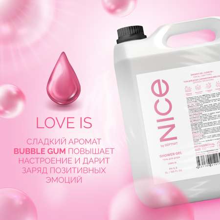 Гель для душа NICE by Septivit Love Is 5л