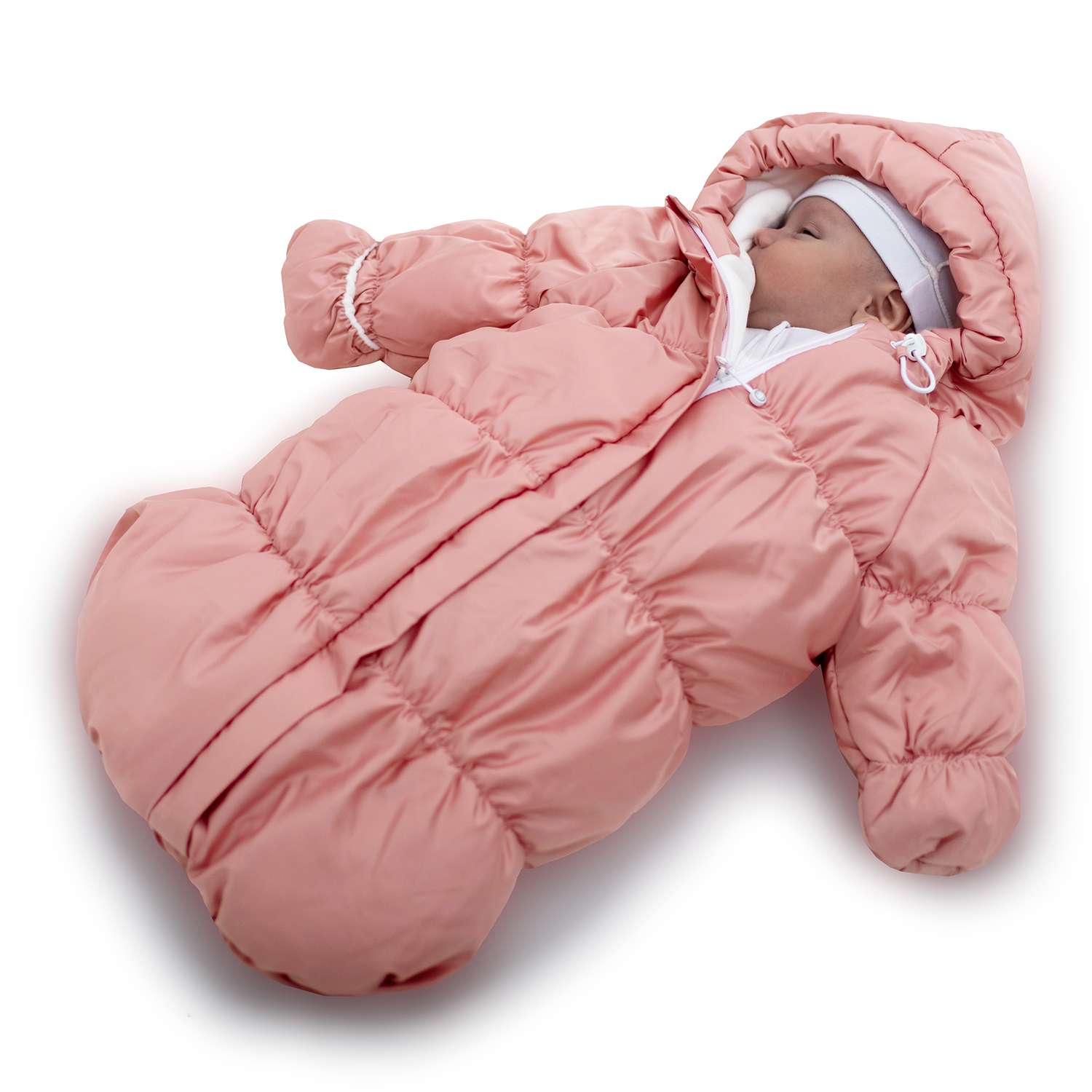 Конверт для новорожденного inlovery на выписку/в коляску «Маршмеллоу» розовый - фото 7