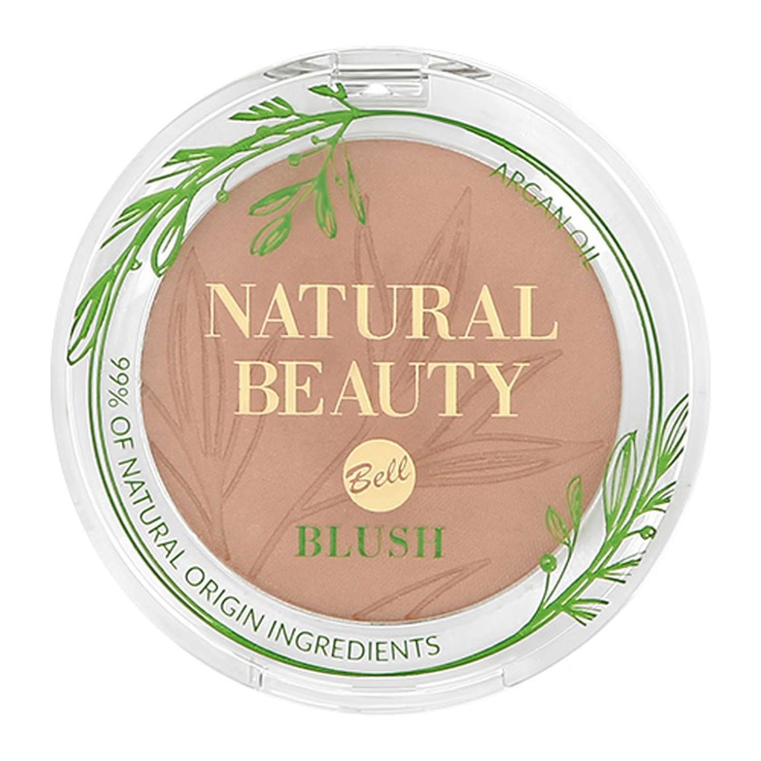 Румяна Bell Natural beauty blush тон pure mauve 99% натуральных ингредиентов - фото 4