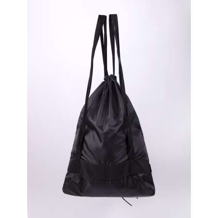 Мешок для сменных вещей Belon familia с карманом сеткой для мяча/ черный