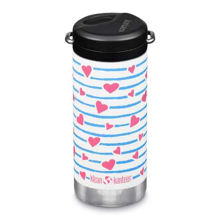 Термокружка Klean Kanteen TKWide Twist Cap 12oz 355 мл Heart Stripe