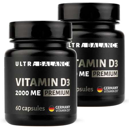 Витамин д3 2000 ме премиум UltraBalance бад комплекс холекальциферол для женщин и мужчин 120 капсул