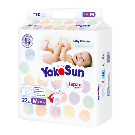 Подгузники YokoSun 22 шт. M