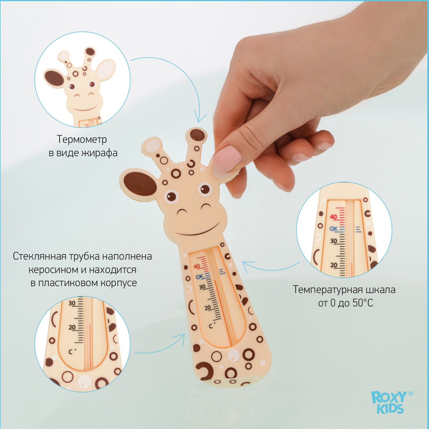 ROXY KIDS Термометр для воды Giraffe