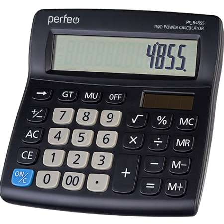 Калькулятор Perfeo PF B4855 бухгалтерский 12-разр. черный