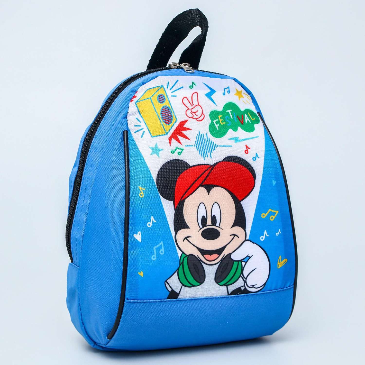 Рюкзак Disney Микки на молнии голубой - фото 1