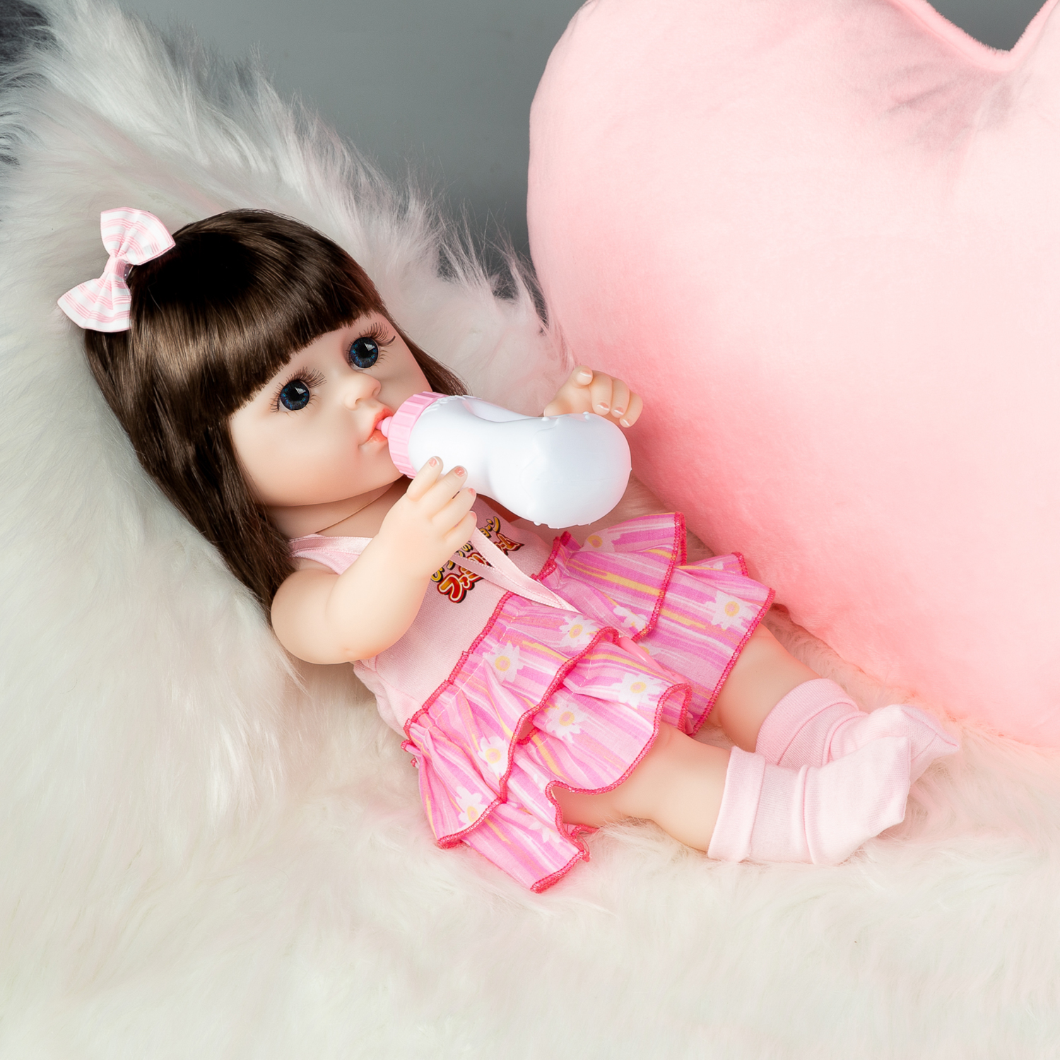 Кукла Реборн QA BABY девочка Паола силиконовая 38 см 7701 - фото 2