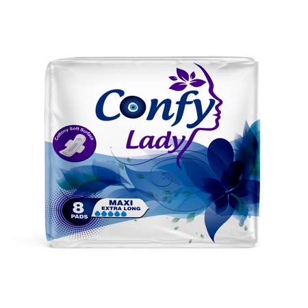 Прокладки гигиенические CONFY Lady Maxi extralong 8 шт