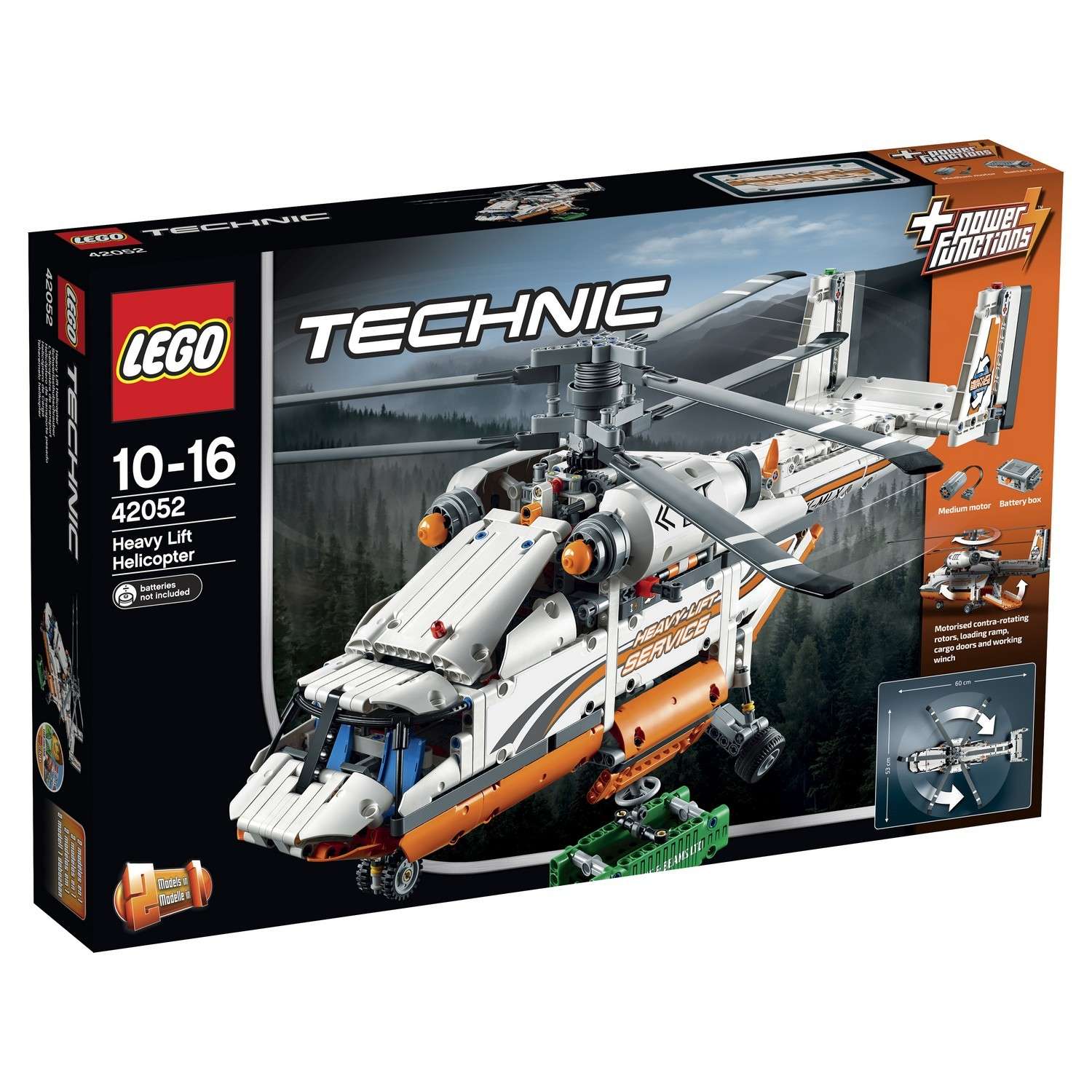 Конструктор LEGO Technic Грузовой вертолет (42052) - фото 2