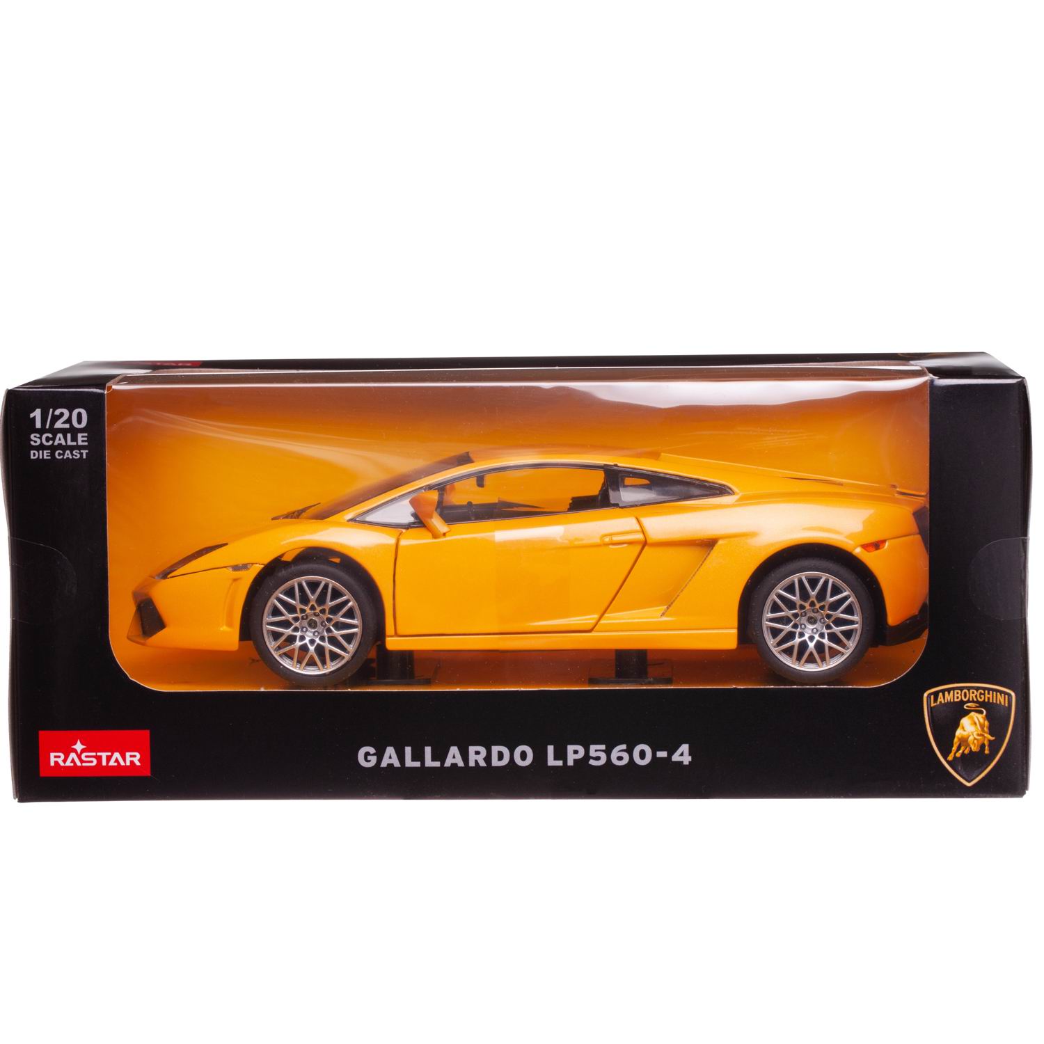 Автомобиль Rastar Lamborghini 1:20 без механизмов желтый 34500Y - фото 1