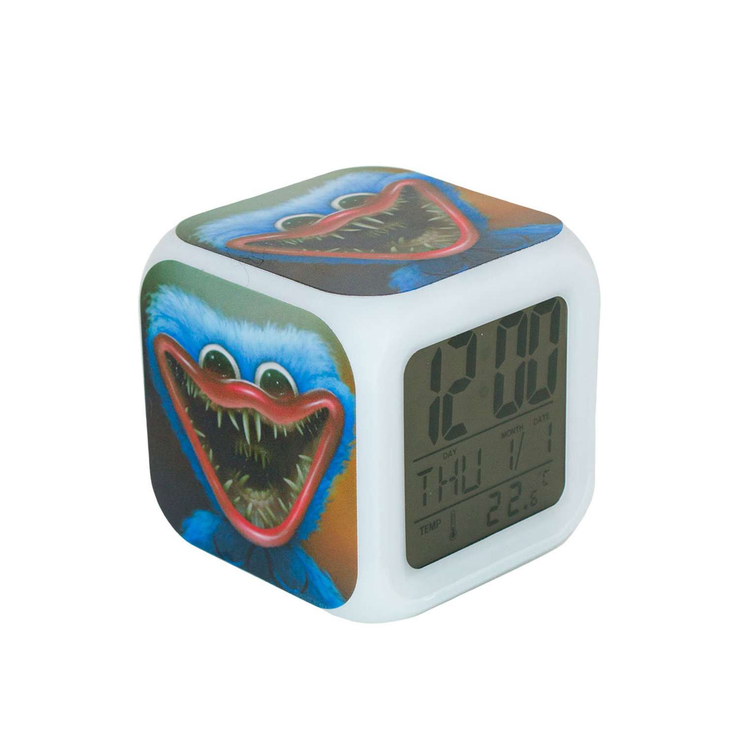 Часы-будильник Михи-Михи Хагги Вагги Huggy Wuggy с подсветкой - фото 1