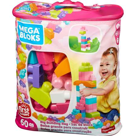 Конструктор Mega Bloks First Builders 60деталей Розовый DCH54