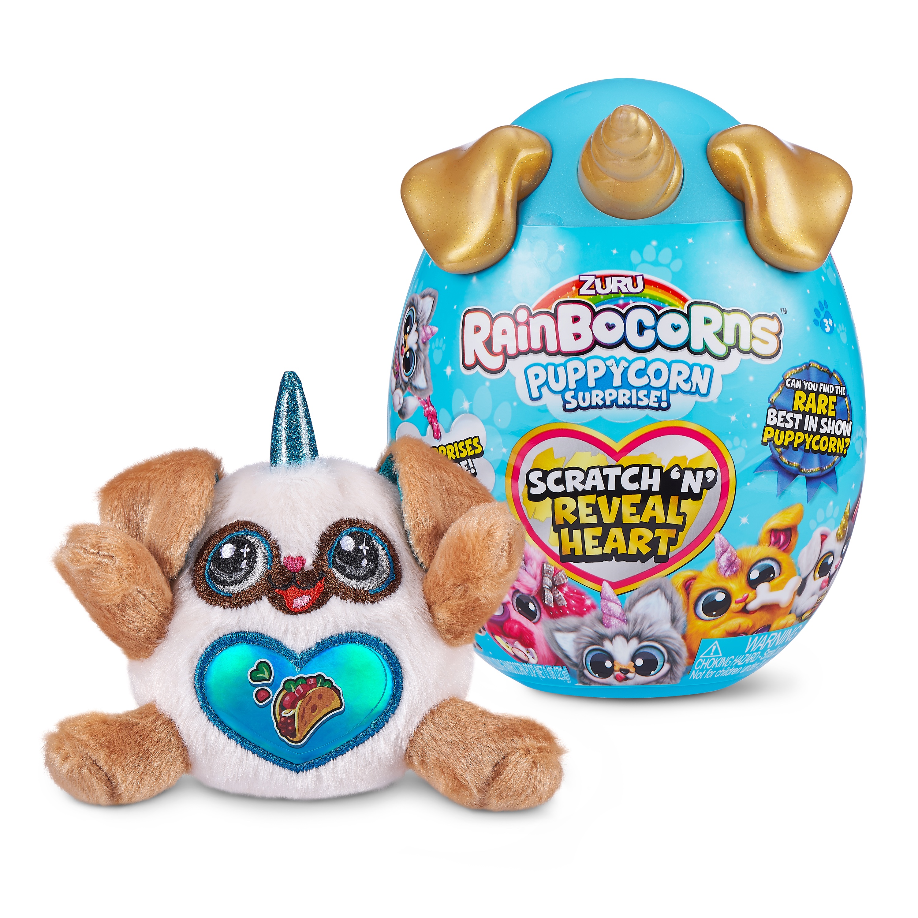 Игрушка Rainbocorns Rainbocorns Puppy-corn surprise S3 в непрозрачной упаковке (Сюрприз) 9237SQ1 - фото 4