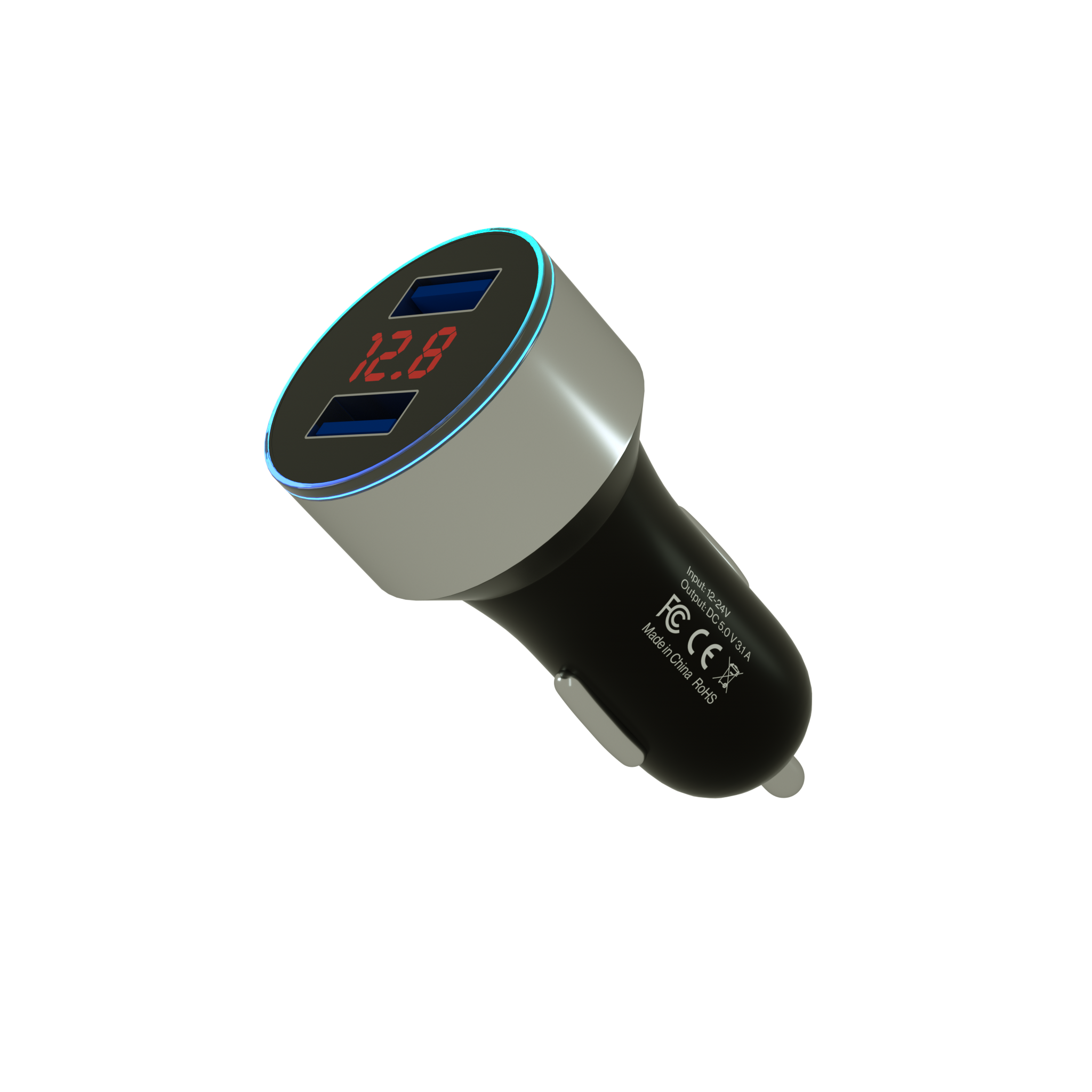 Зарядное устройство QUIVIRA Автомобильная в прикуриватель смартфона USB - фото 1