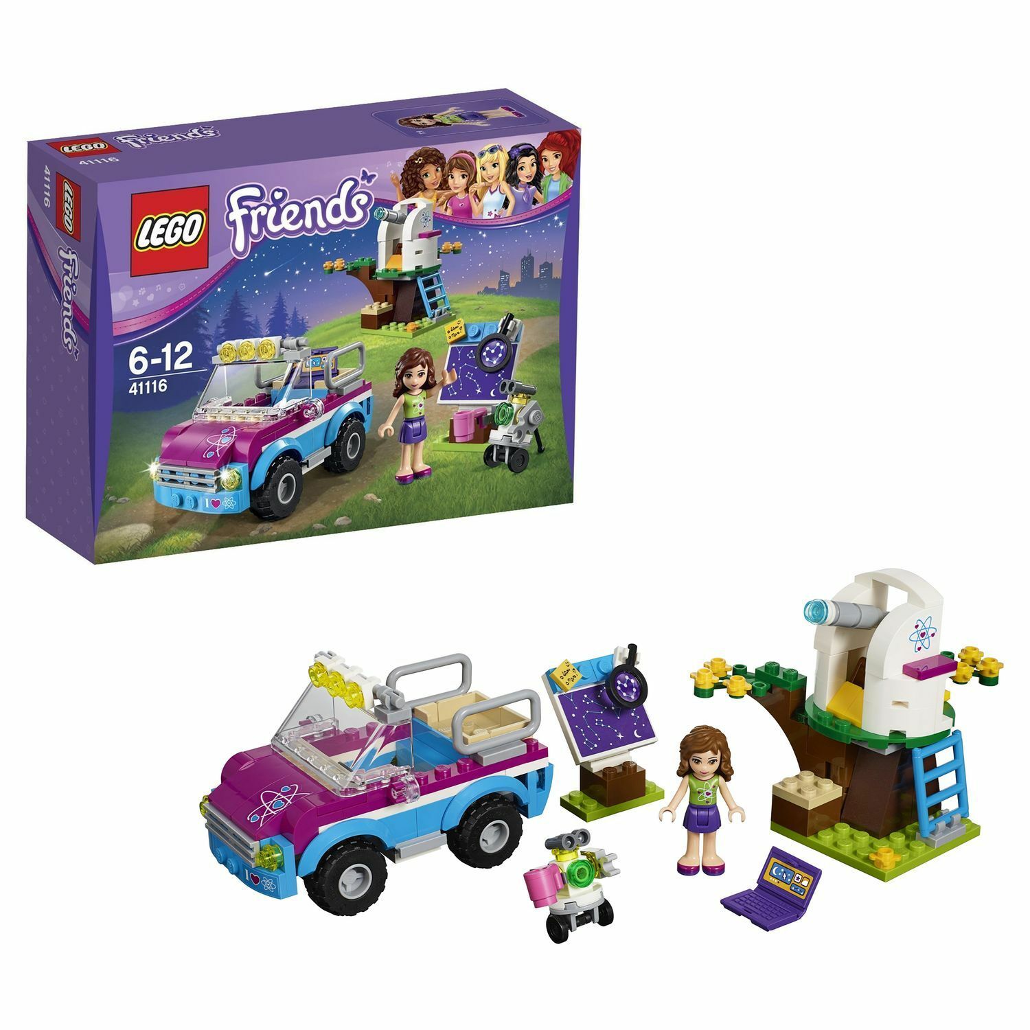 Конструктор LEGO Friends Звездное небо Оливии (41116) купить по цене 999 ₽  в интернет-магазине Детский мир