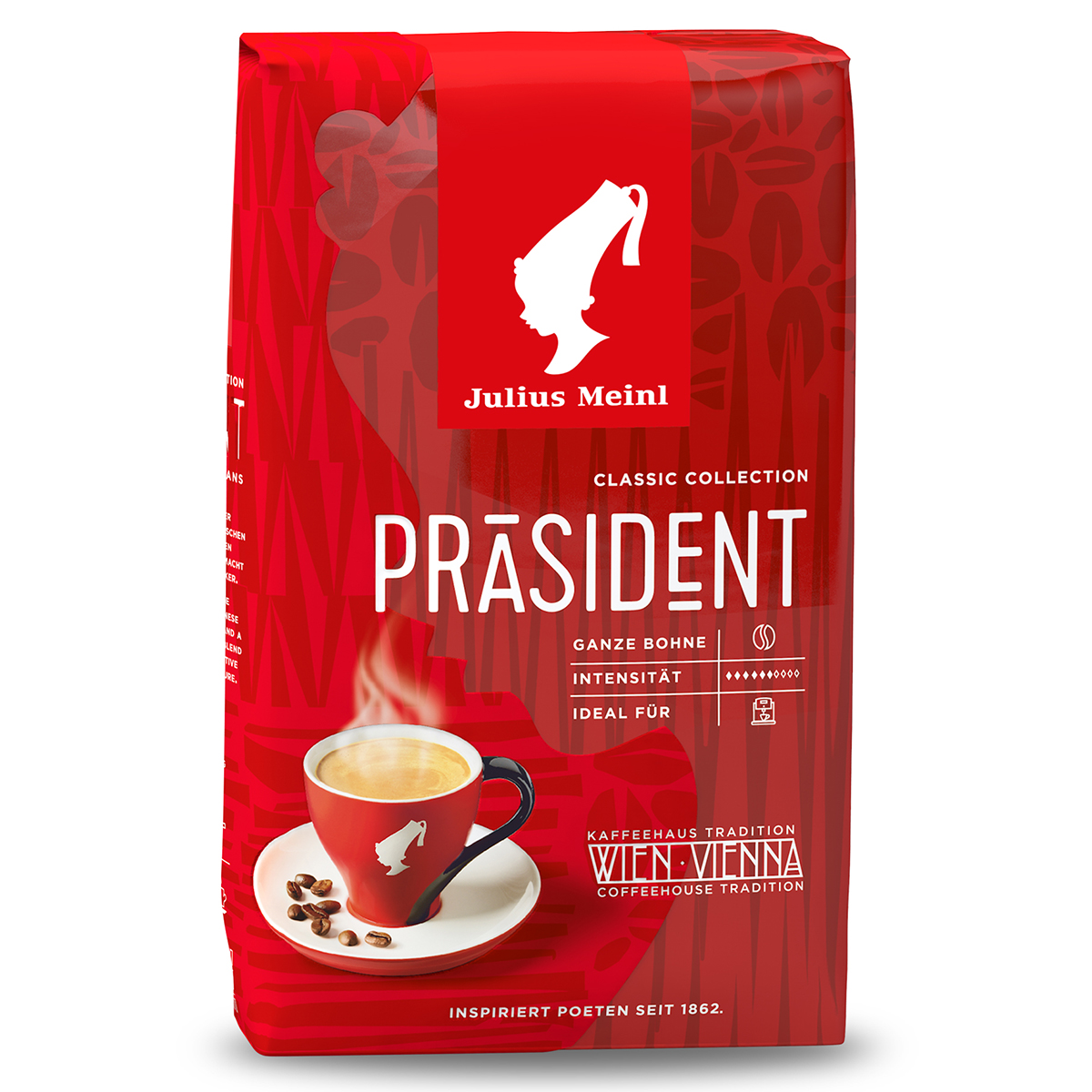 Кофе в зернах Julius Meinl Президент Prasident 500 г средняя обжарка - фото 1